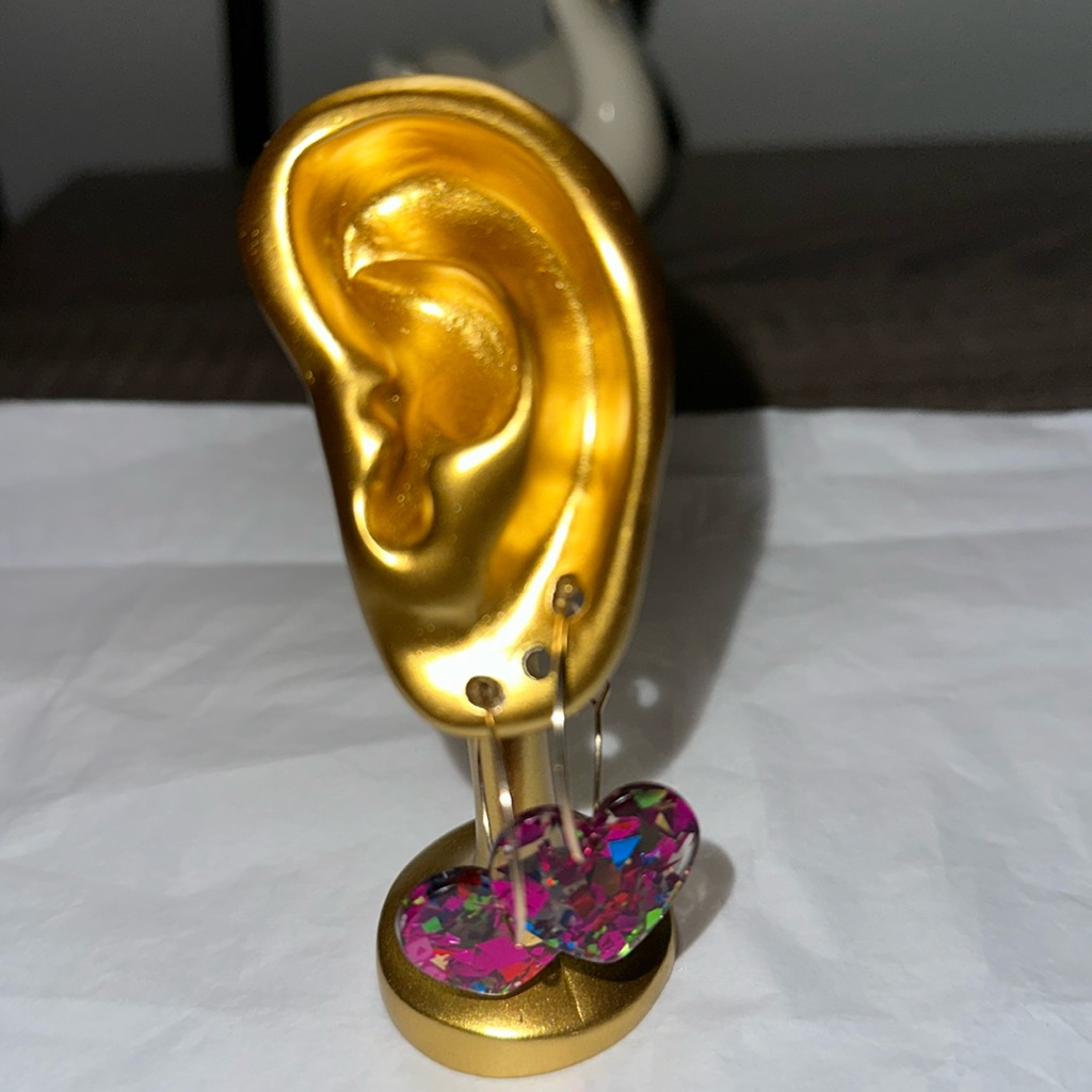 Pair Of Heart Shaped Earrings New